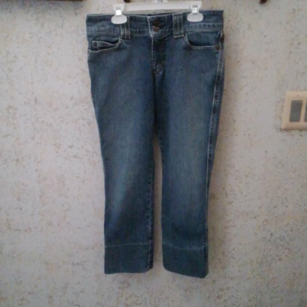 Gap low rise cropped stretch jean pants